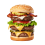 Big Size Ham Burger Png transparent background