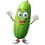 Cucumber fruit cartoon character png transparent background