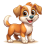 Cute Dog Cartoon Character Png Clipart images Stock
