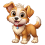 Cute Dog Cartoon Character PNG transparent background
