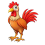 Cute Red Rooster Illustration Png Transparent Image