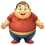 Fat cartoon character male clipart PNG transparent background