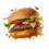 Flying Burger Png Image Stock transparent background