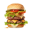 Ham burger png stock transparent background stock