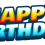 Happy Birthday 3D text PNG image download
