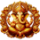 Happy ganesh Chaturthi gold Ganesha png image