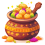Happy Holi Colorful Pot Png Hd Transparent Background