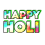 Happy Holi Text Png Colorful Transparent Image
