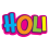 Holi Png Text Image Colorful Editing Stock Photo