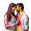 Indian Festival Holi Colors Couple Png Image Hd
