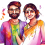 Indian Festival Holi Colors Holi Png Holy Couple Png Image