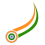 Indian flag waving in the shape of a wave, 15 August PNG