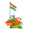 Indian Flag With Lal Kila Png Images Free Transparent background hd