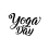 International Yoga Day Black Text Images PNG