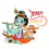 Krishna celebrating Janmashtami PNG format for free editing