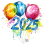 New Year 2024 Bold Balloons For Picsart Editing HD