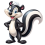 Pepe le pew cartoon character Png transparent background