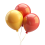 Red And Yellow Balloons Png Image download free