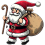 Santa Claus Png In Minimalist Design Free