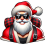 Smiling Santa Claus Png With Snowy Background