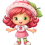 Strawberry shortcake cartoon character Png stock