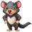 Tasmanian devil cartoon character png transparent background