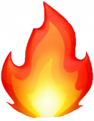 Apple Fire iPhone Emoji PNG Images
