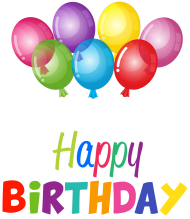 Balloons Clipart Happy Birthday PNG