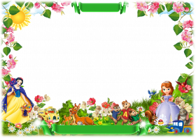 Birthday png with sofia and snow white disney Princess