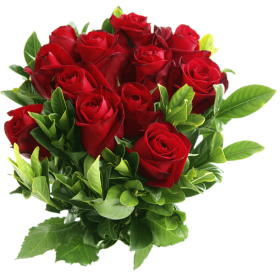 Bouquet Red Roses Flowers Png Hd