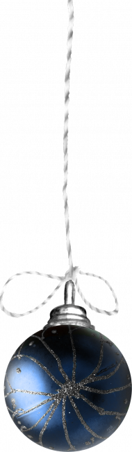 Christmas Blue Bauble Png Free Download HD