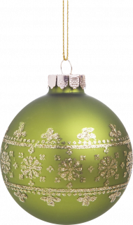 Christmas Green Baubles Png full HD Transparent