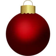 Christmas Red Bauble PNG Download Free HD