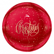 Christmas Red Baubles Png full HD Transparent