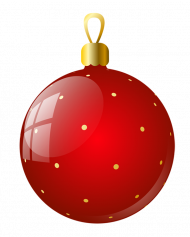 Christmas Red Baubles Png full HD Transparent