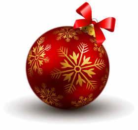 Christmas Red Baubles Png full HD Transparent