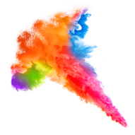 Colorful Happy Holi PNG Festival