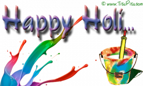 Colorful Happy Holi Text PNG Download  New