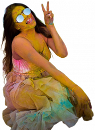 Colorful Holi Girls PNG Download For Editing  Free