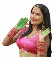 Colorful Holi Girls PNG Download For Editing  New