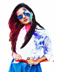 Girl PNG Colorful Holi Photo Editing For Photoshop