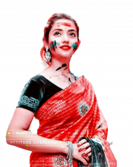 Girl PNG Colorful Holi Photo Editing For Photoshop HD