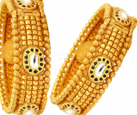 Gold Jewellery Bangles PNG HD Download
