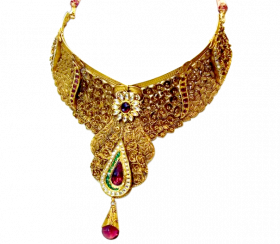 Gold necklace png image Full HD Download