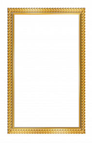 Gold Picture frame Png verticle Full HD