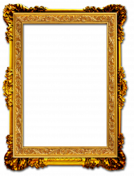Golden frame Png HD Download Free