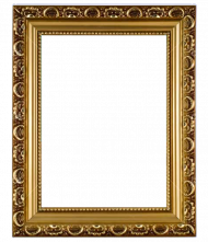 Golden PNG frame two Image Free Download