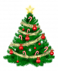 Green Christmas Tree PNG Images Full HD