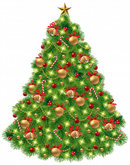 Green Christmas Tree Transparent Image HD