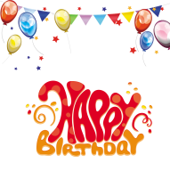 Happy Birthday Red Text Png Download